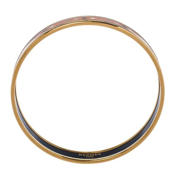 Hermes Enamel Bracelet RARE 14K Extra Narrow - Picture 5 of 8